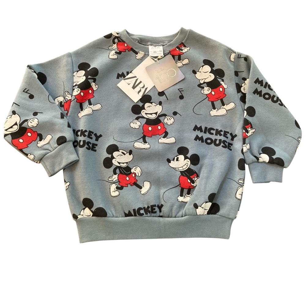 Zara Disney 100‎ Blue and Red Sweatshirt *BNWT